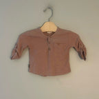 zara boys' salmon henley 3-6M