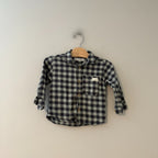zara boys' plaid button-down 18-24M