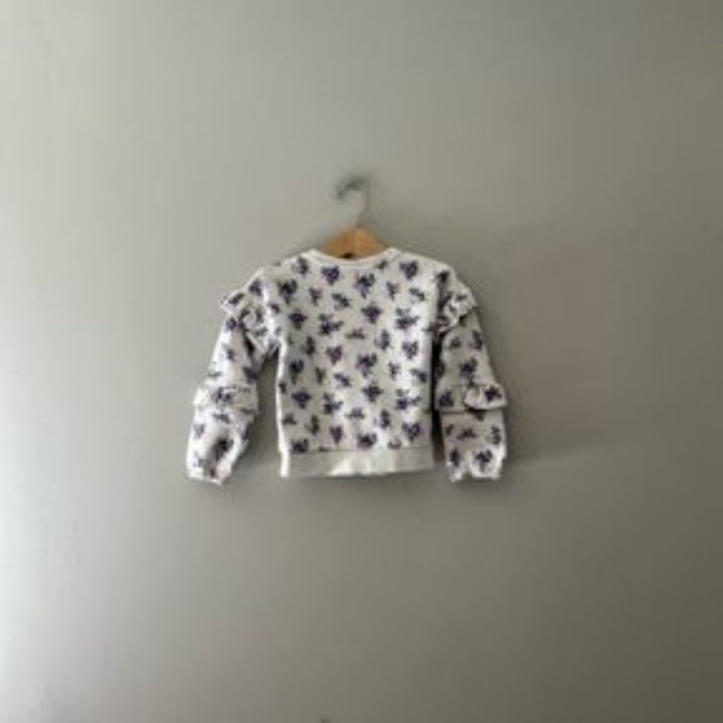 janie and jack floral sweatshirt 6Y