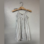vignette white stripe dress 5Y