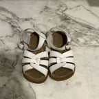 salt water girls' white sandals 8c