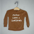 little co. pullover sweatshirt tan cotton 24M