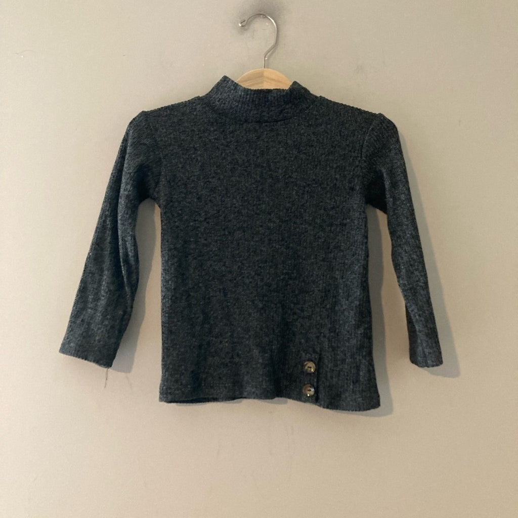 zara girls' charcoal sweater 3-4Y