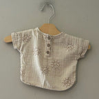 quincy mae cream muslin tee 0-3M