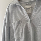 aerie gray shacket LARGE