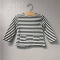 zara girls' cream striped top 2-3Y
