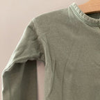 zara boys' green long-sleeve tee 12-18M