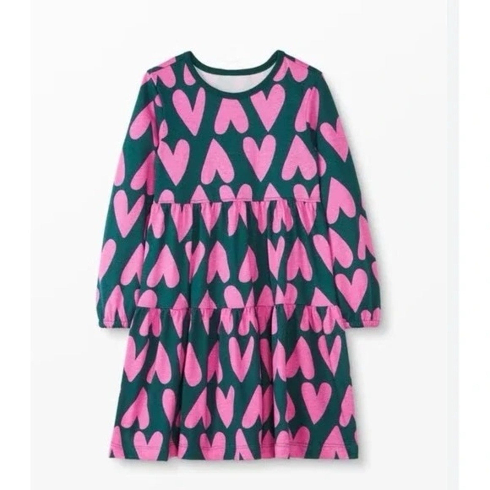 hanna andersson heart dress 10Y