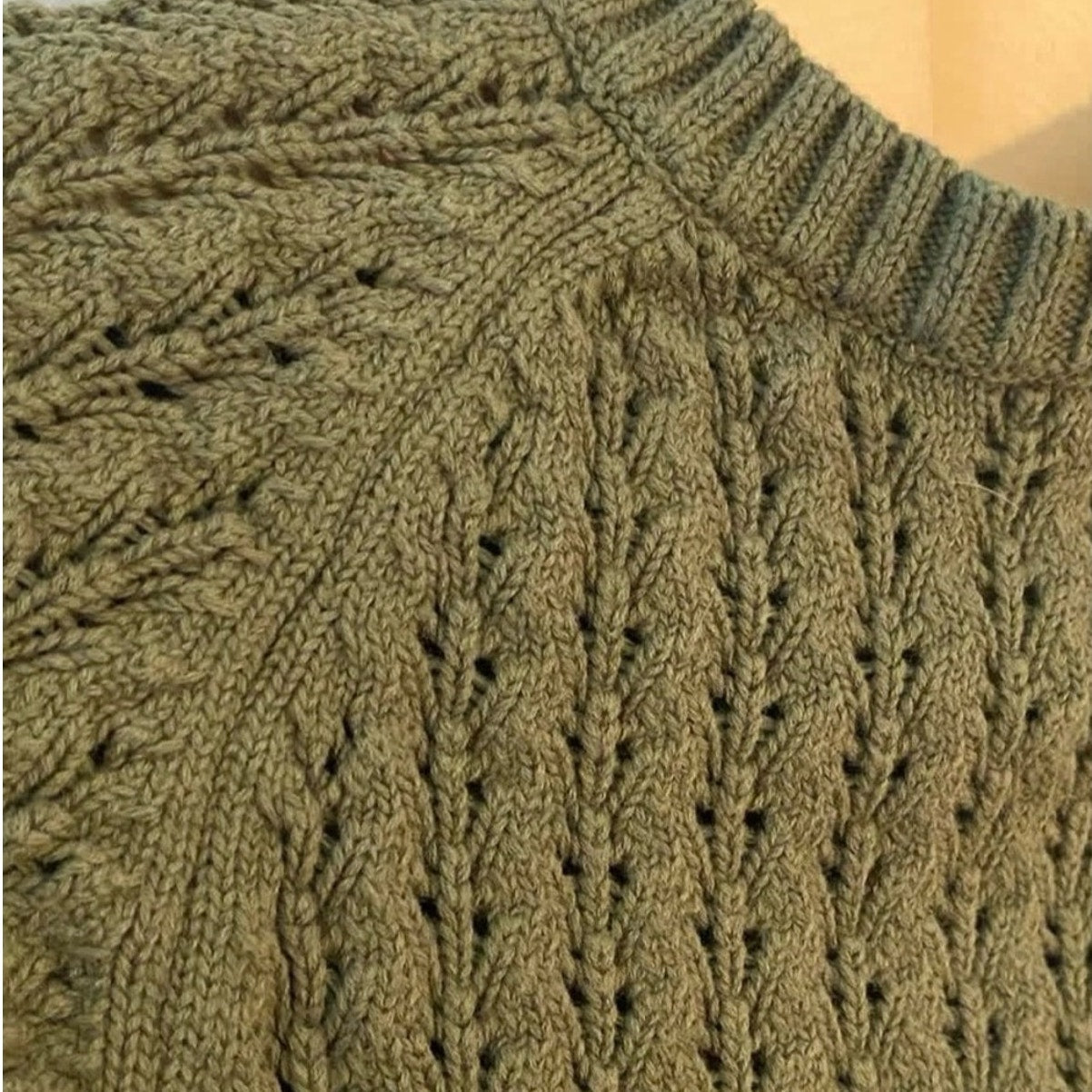 olive & cradle girls' green knit romper 18-24M