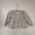 zara cream floral blouse 4Y