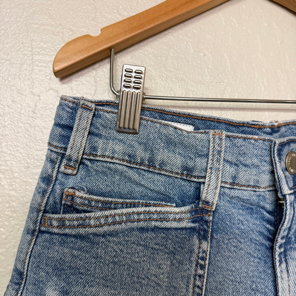zara mom jean shorts 11-12Y