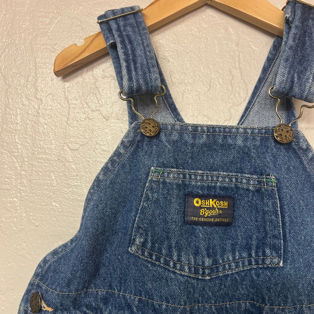osh kosh b’gosh vintage blue denim overalls 4Y
