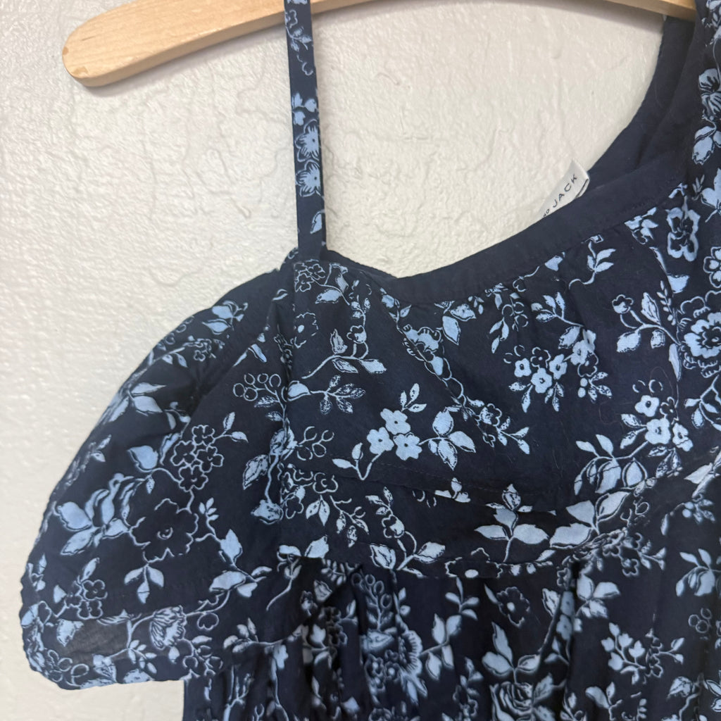 janie and jack navy floral dress 12Y