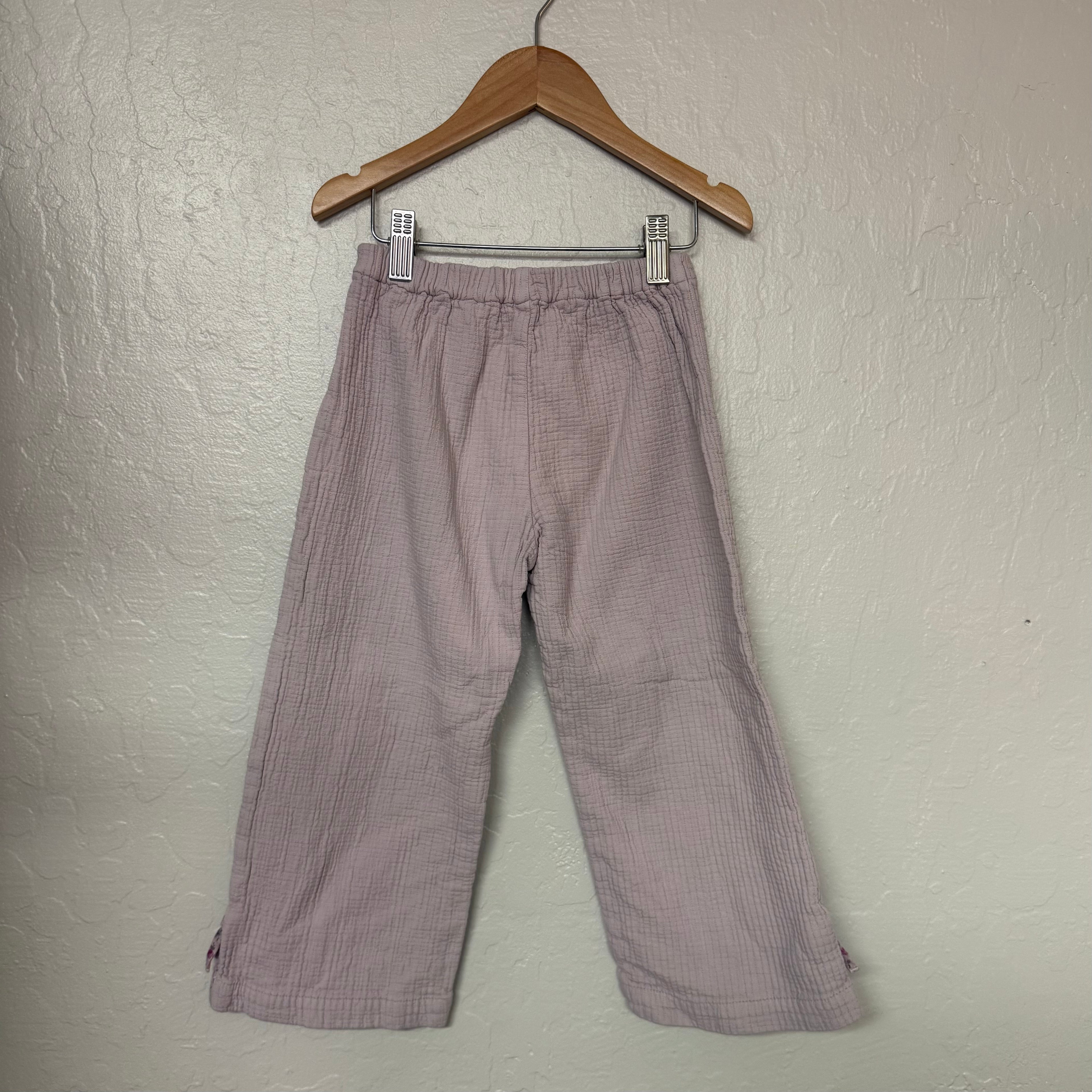 zara girls purple muslin pants 5Y