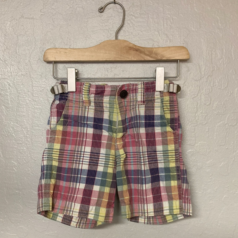 baby gap plaid boys' shorts 2Y
