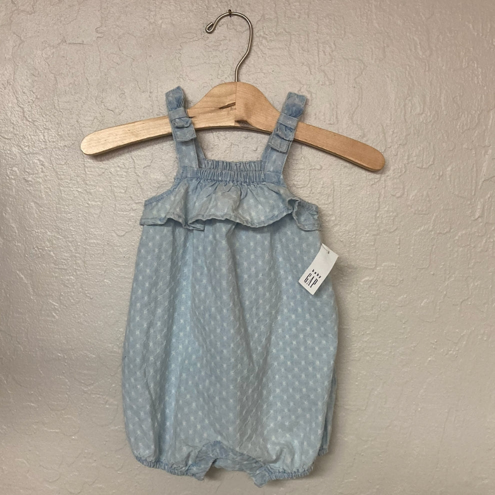 Baby Gap Blue Girls Romper 3-6M