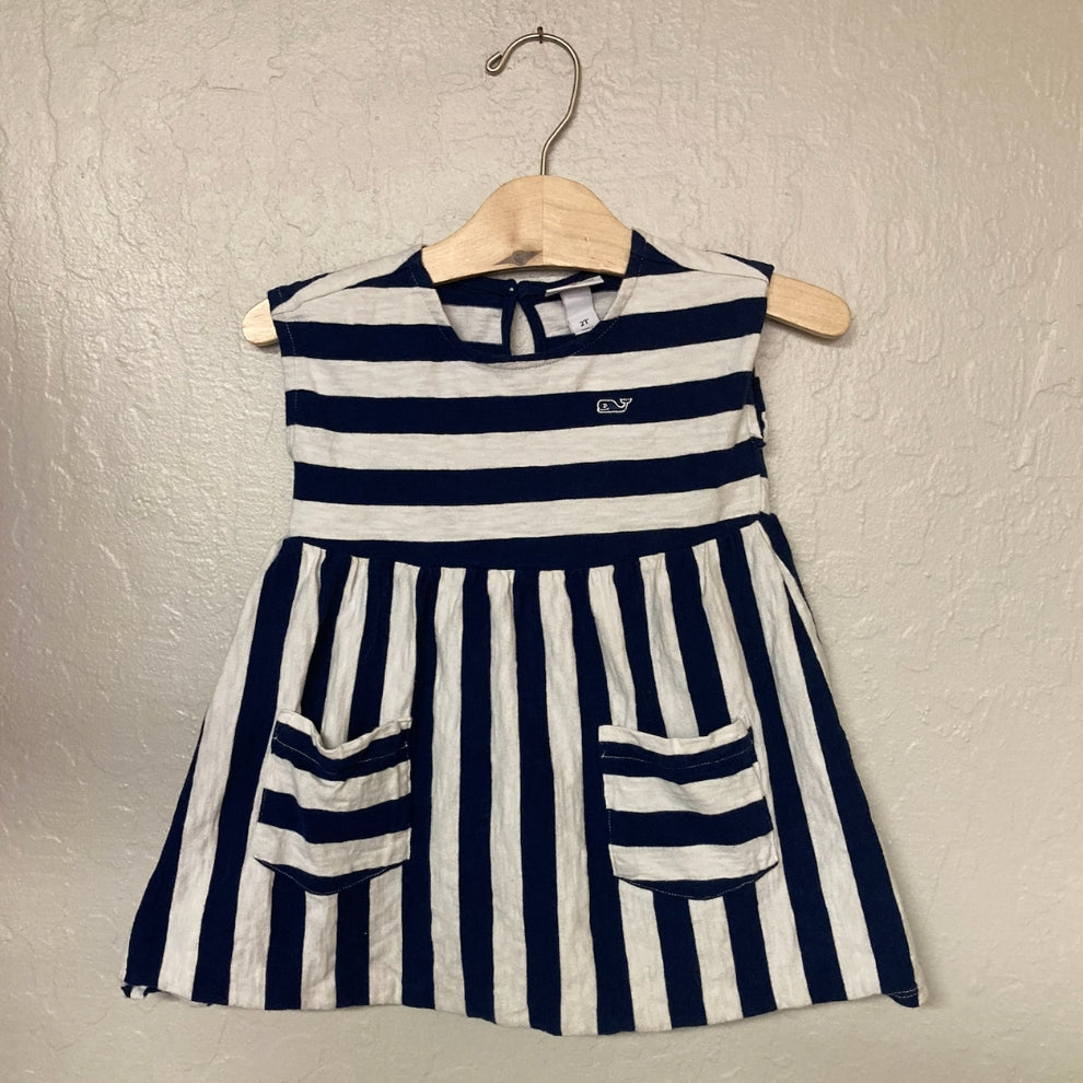vineyard vines striped dress 2Y
