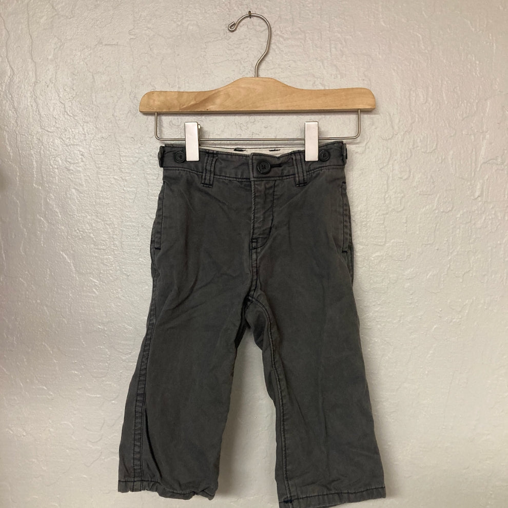 baby gap boys' dark gray chinos 18-24M