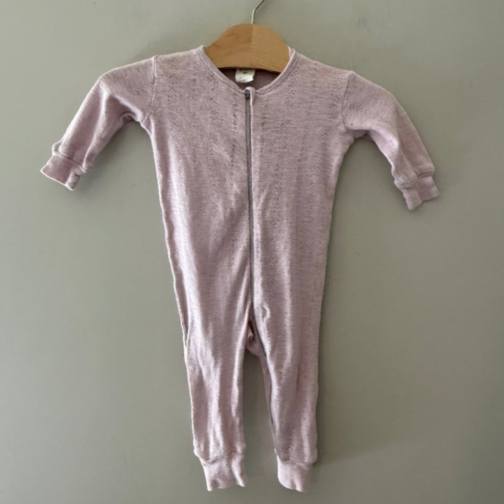 kate quinn girls' pointelle pajama sleeper 0-3M