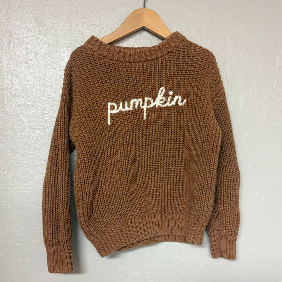 little co. brown chunky sweater 4Y