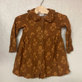 little co. burnt orange floral dress 18M