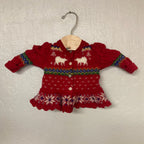 Ralph Lauren Red Girls Cardigan 3M