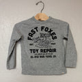 baby gap boys' gray fast foxes tee 4Y