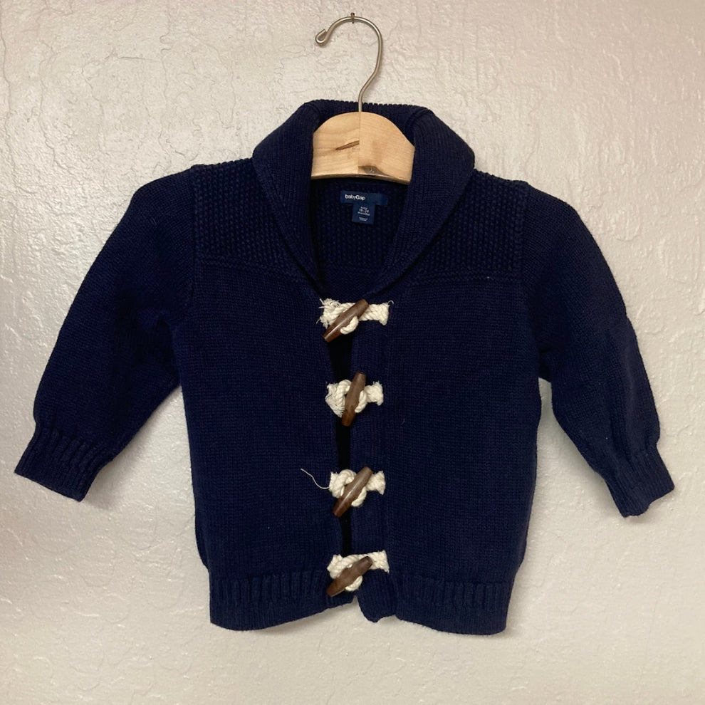 baby gap boys' navy blue cardigan 18-24M