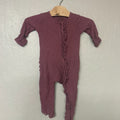 caden lane girls burgundy footie newborn
