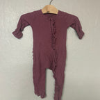 caden lane girls burgundy footie newborn