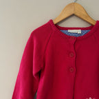 next uk pink cardigan dinosaur 4-5Y