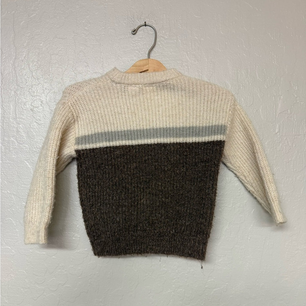 zara boys' colorblock sweater 2-3Y