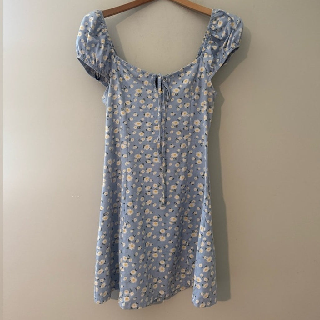 brandy melville blue floral dress