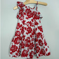 janie and jack dress red floral dress 3Y