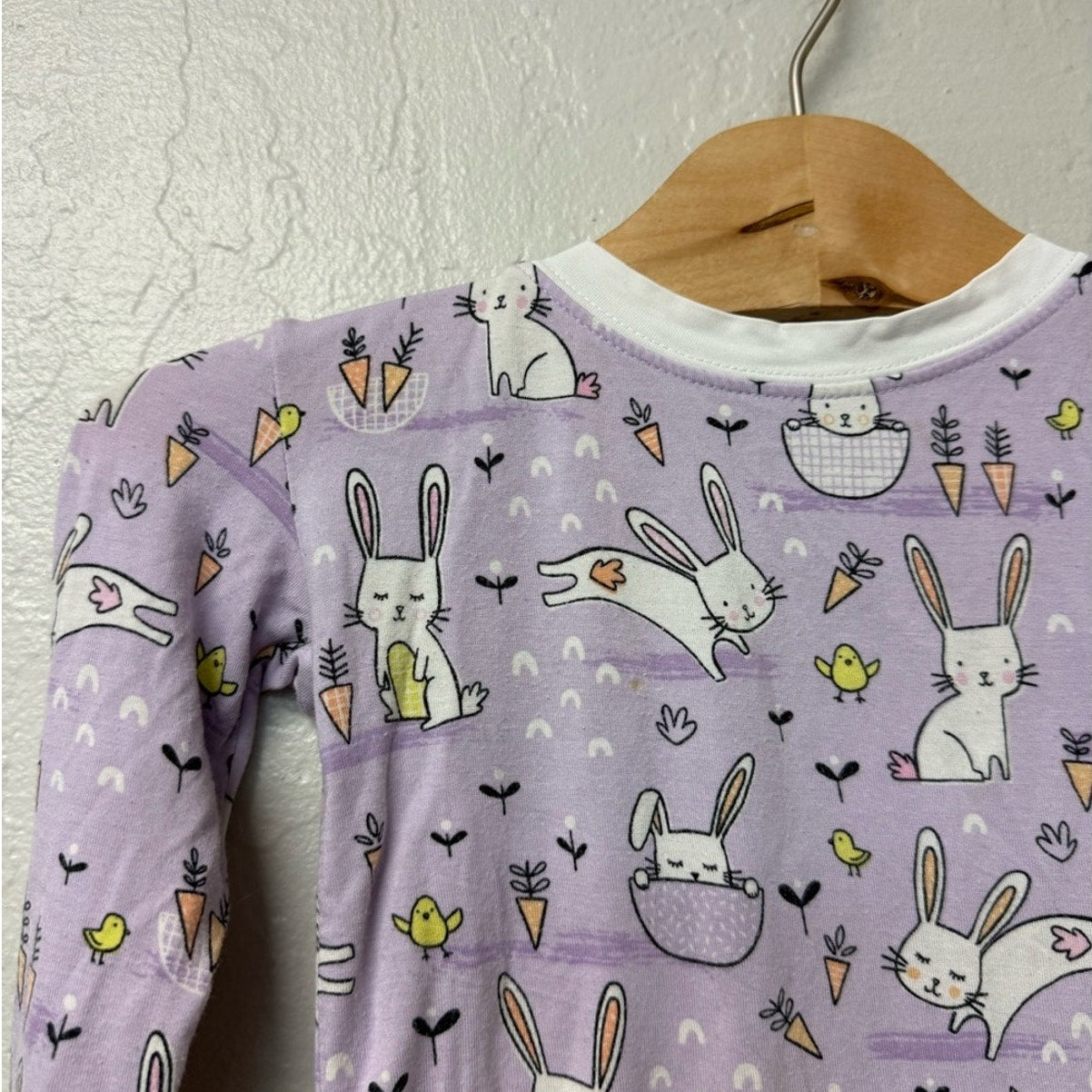 little sleepies purple bunny pajamas 3Y