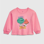 baby gap girls' hot pink sweatshirt 12-18M
