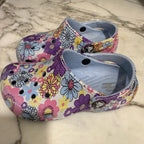 crocs girls' floral shoes 11c