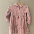 zara pink corduroy dress 3-4Y