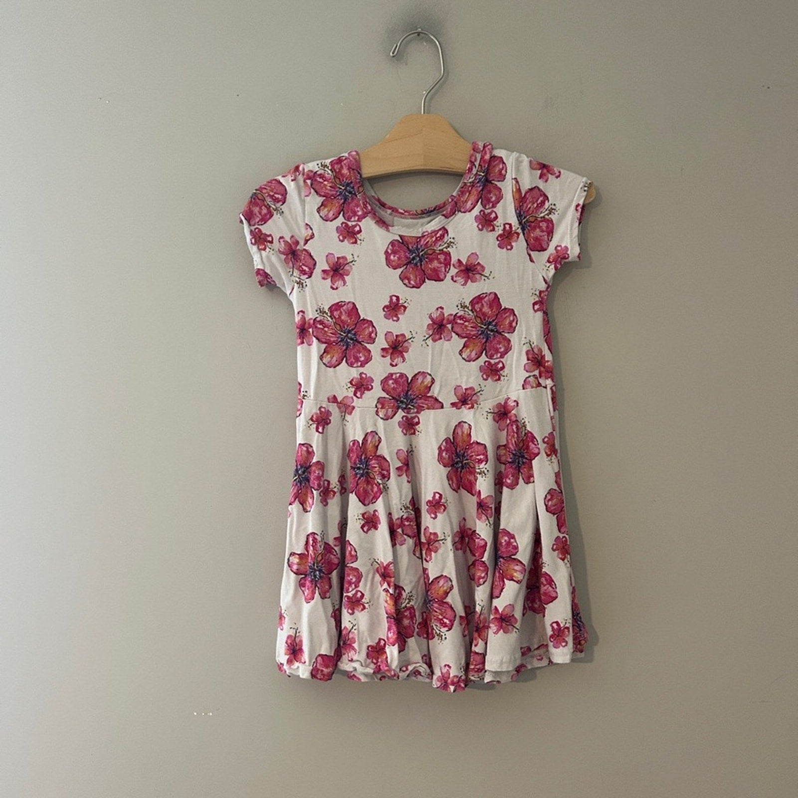 coco moon floral print dress 6T