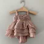 baby‎ gap metallic tulle romper 18-24M
