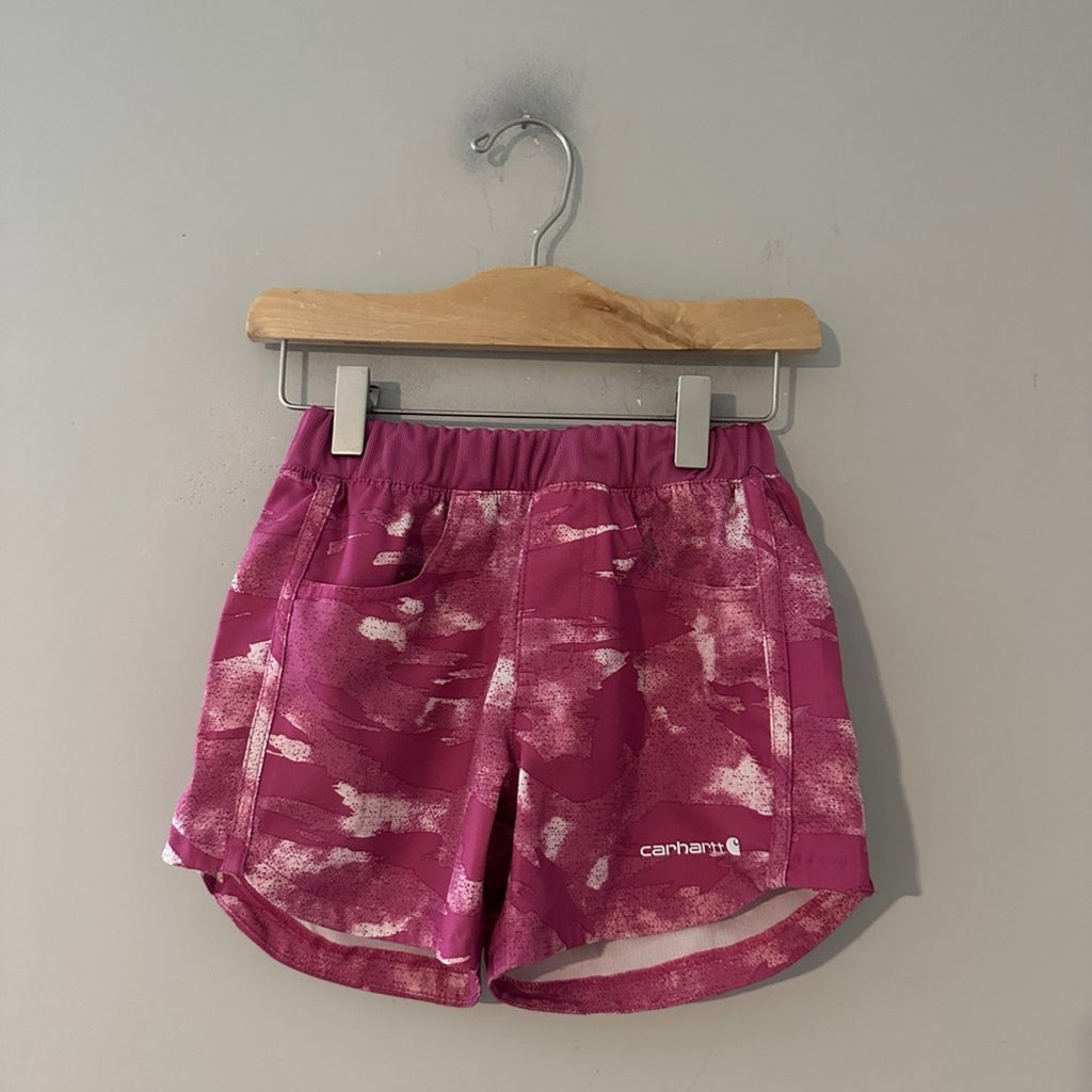 carhartt girls' pink shorts 8Y