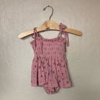 in my jammers romper twirl pink floral 12-18M