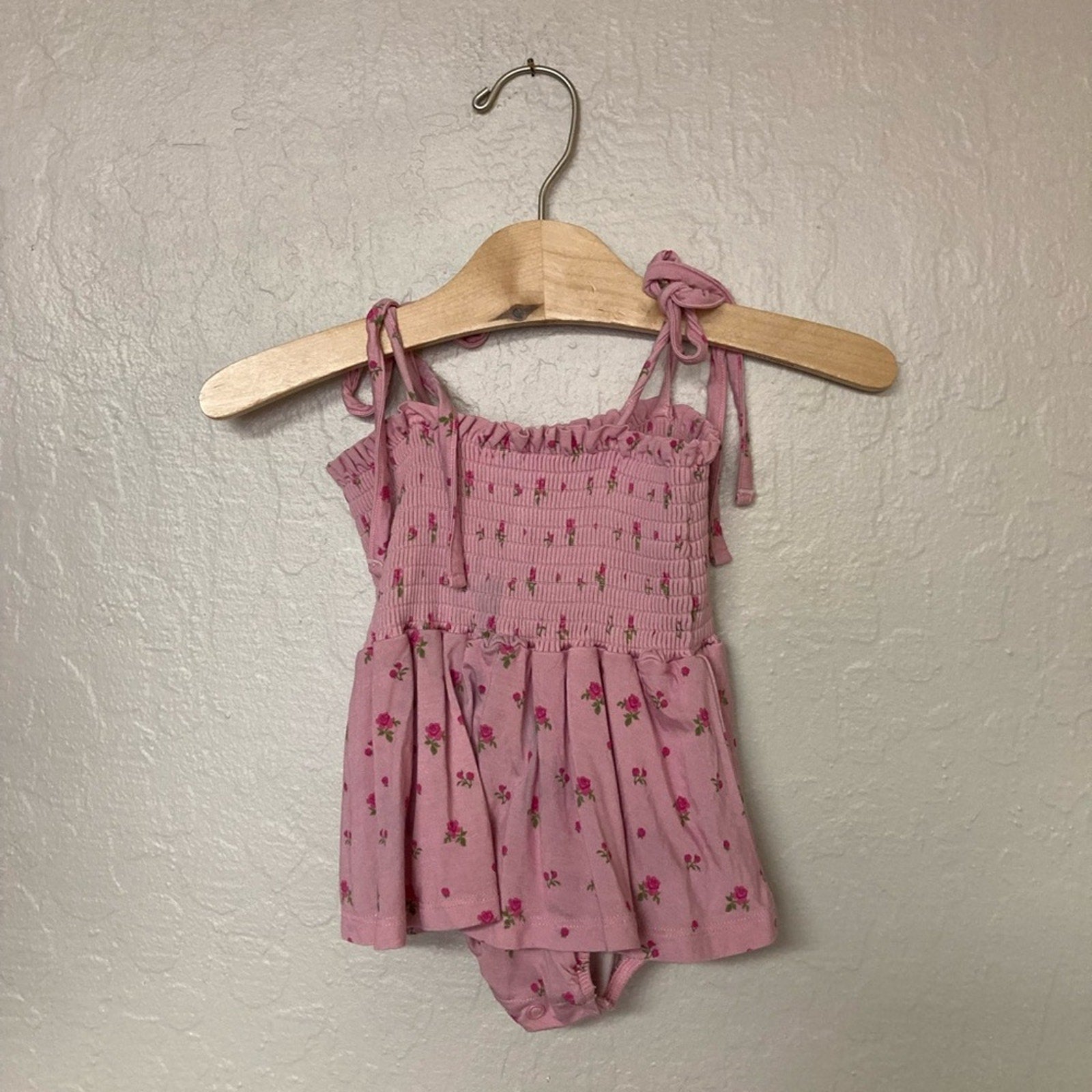 in my jammers romper twirl pink floral 12-18M