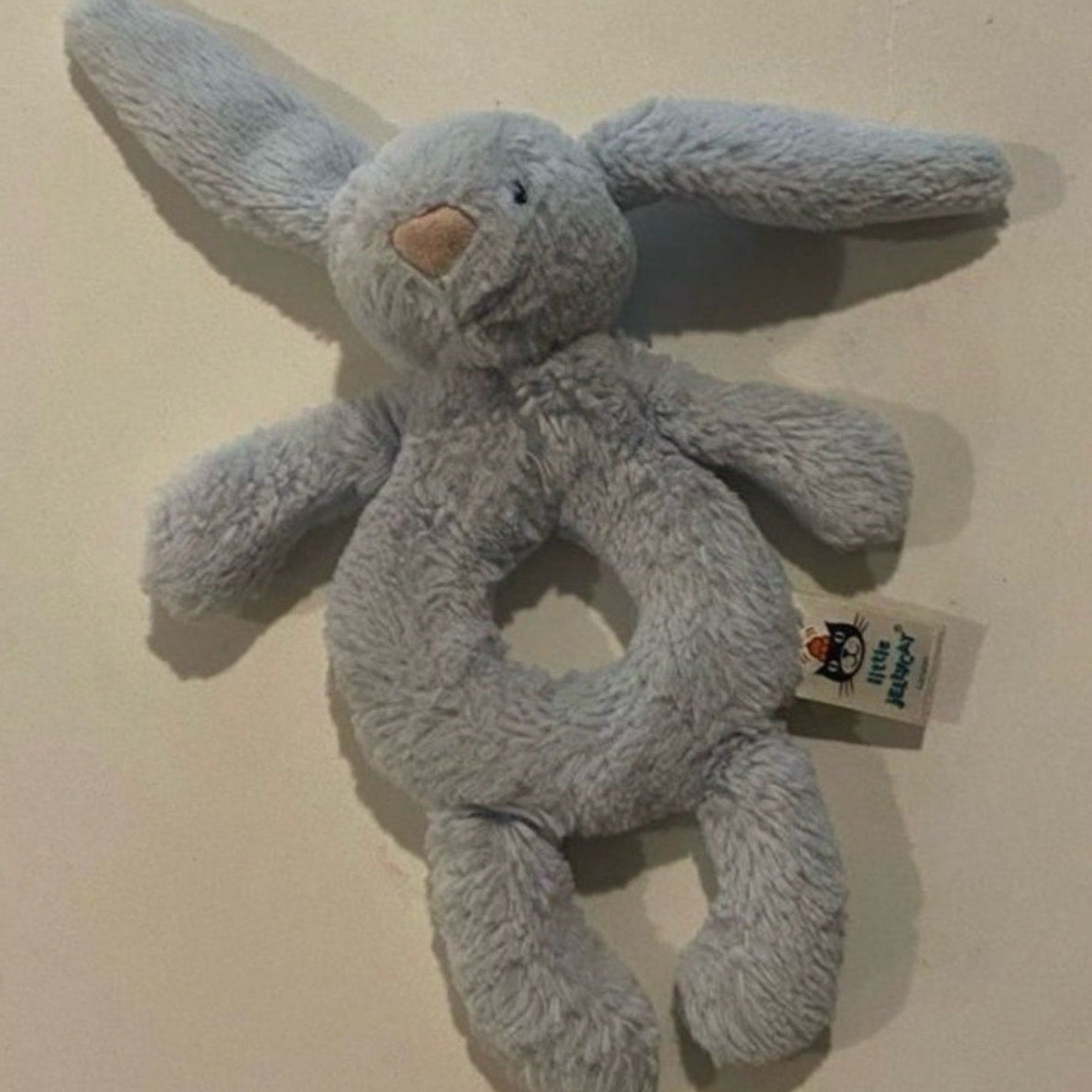 jellycat blue bunny rattle