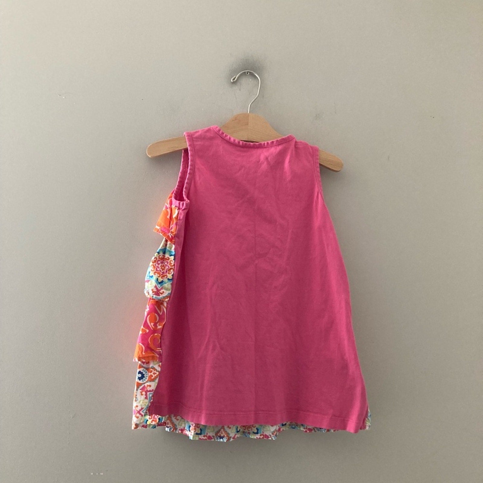 hanna andersson‎ pink floral blouse 8Y