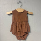 spearmintLOVE bamboo neutral skirted romper 3-6M