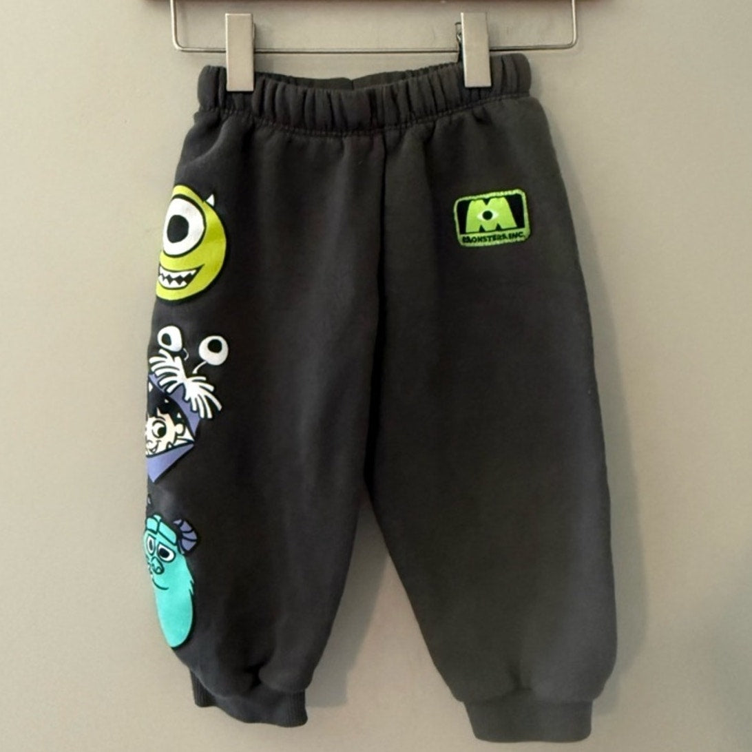 zara x disney monster's inc. sweatpants 3Y