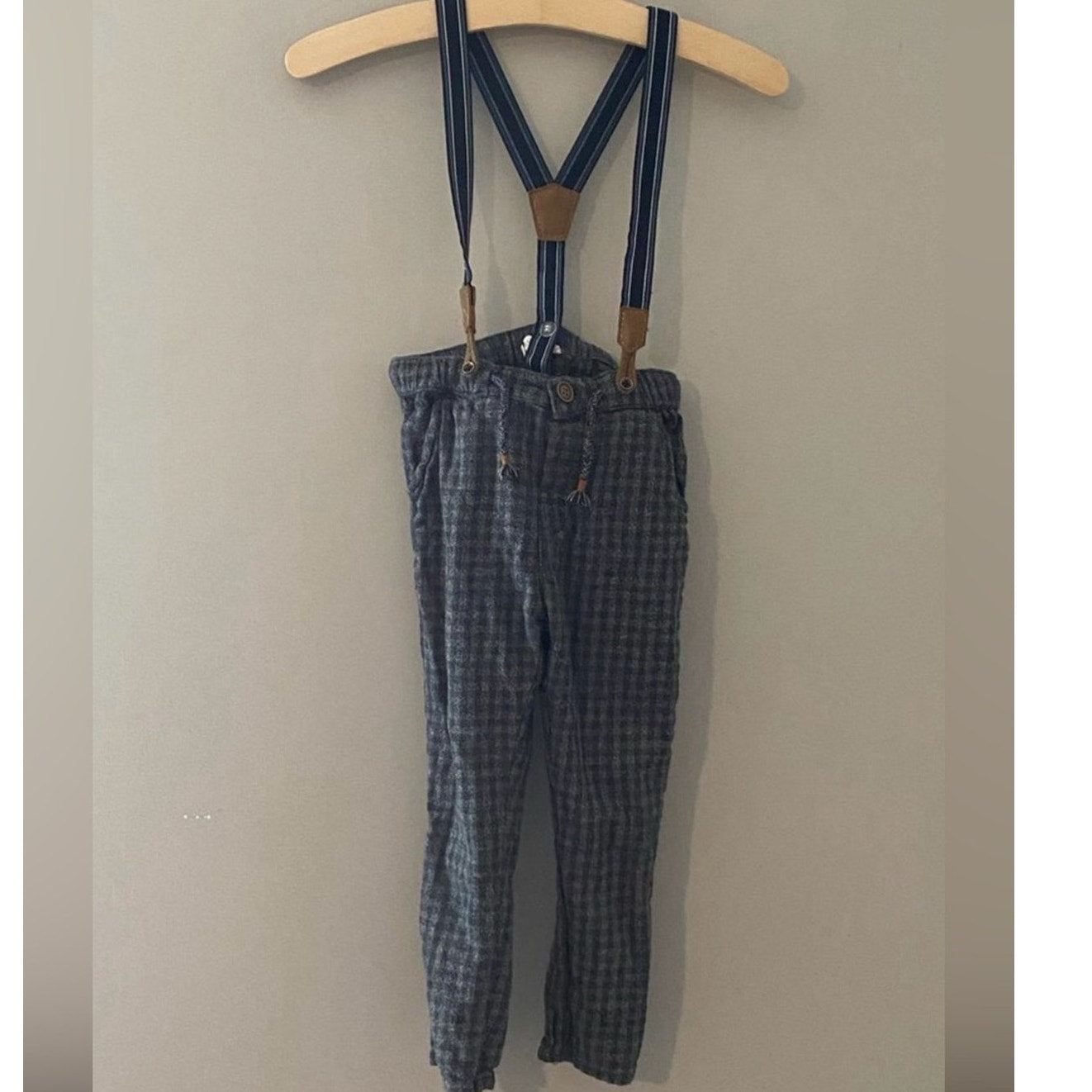 h&m boys' suspender pants 2-3Y