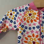 hanna andersson girls' floral zippy 3-6M