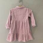 zara pink corduroy dress 3-4Y
